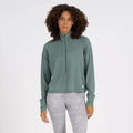 Crescent Half Zip | Kelp Heather