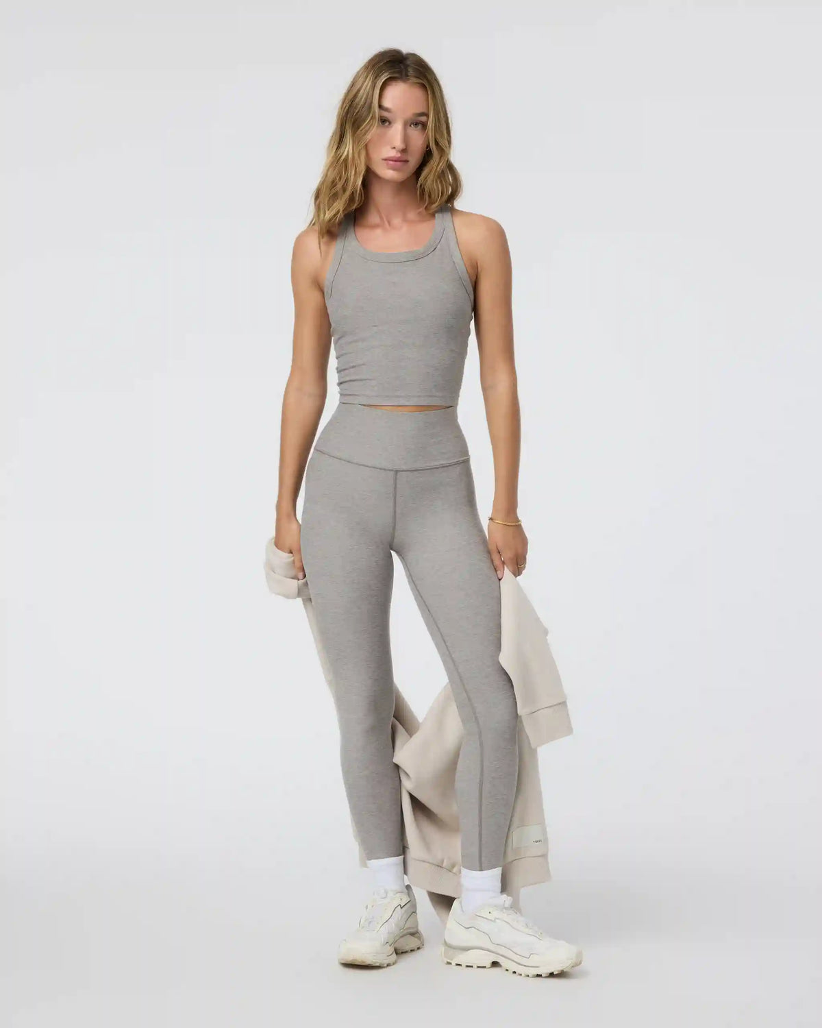 Clean Elevation Legging - Long | Cobblestone Heather
